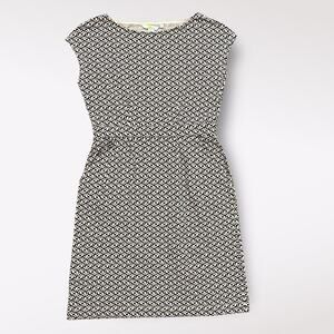 Boden Phoebe Black Pink Cotton A-Line Geometric Mini‎ Dress Size US 4P Preppy